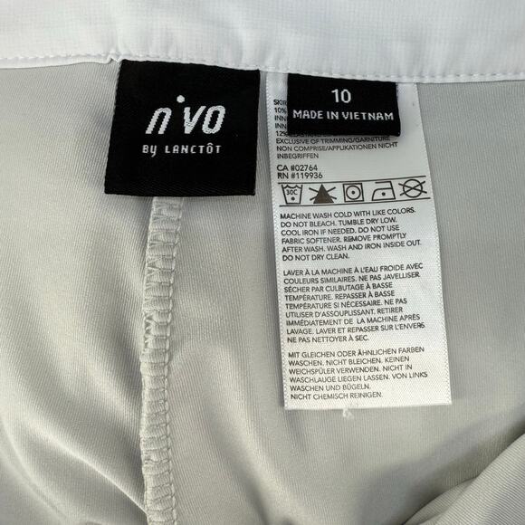 N'Vo by Lanctot Skort Women's 10 Size White Black Golf Skort Pickleball Golf EUC - Picture 7 of 13